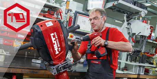 Man using Hilti tool